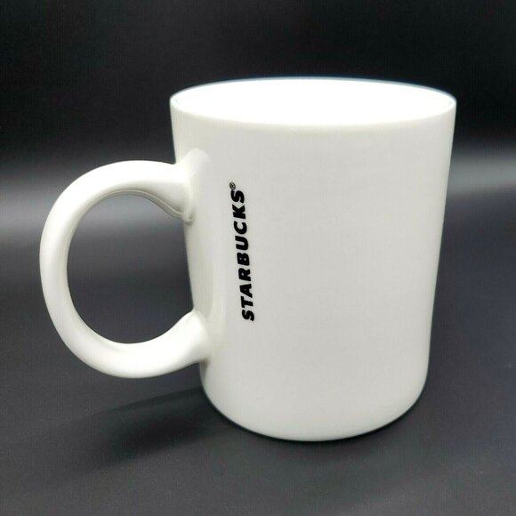 Starbucks Coffee 12 oz. White Mug with Green Mermaid Logo Cup 2015 - Picture 3 of 12